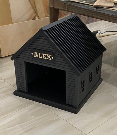 All Black Pet House