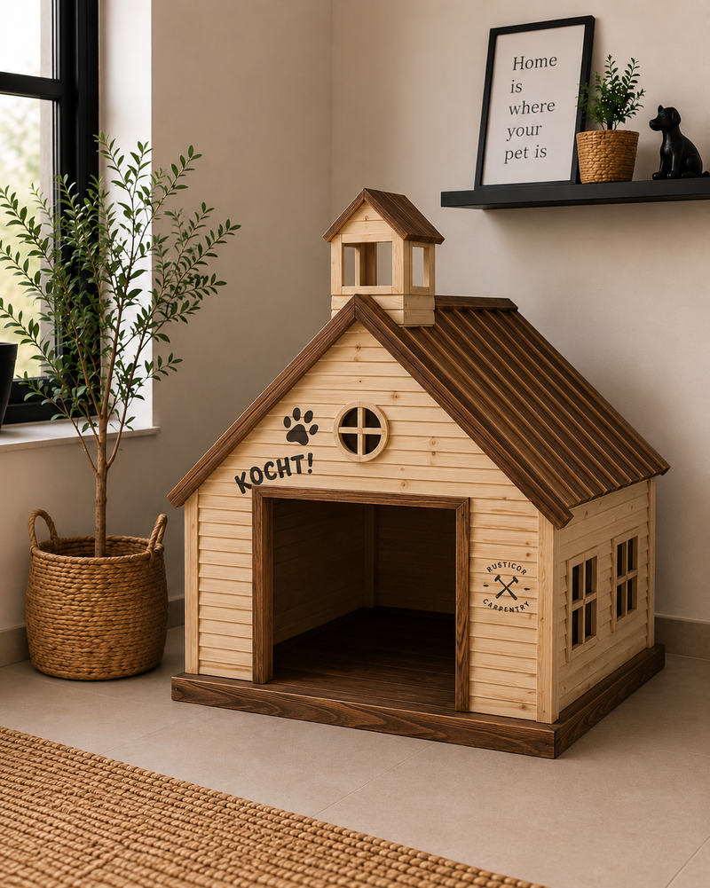 Rustic Cabin Pet House