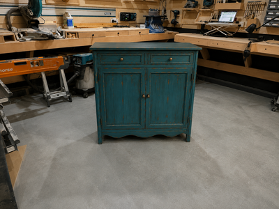 Vintage Rustic Blue Coffe Corner