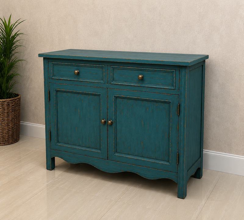Vintage Rustic Blue Coffe Corner