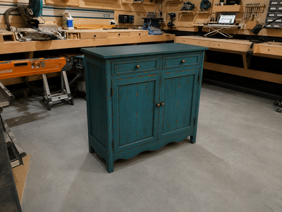 Vintage Rustic Blue Coffe Corner