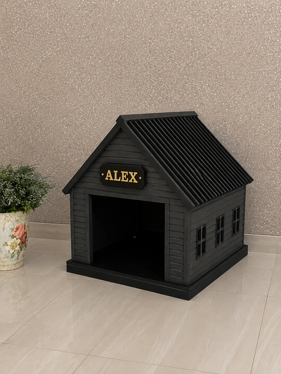 All Black Pet House