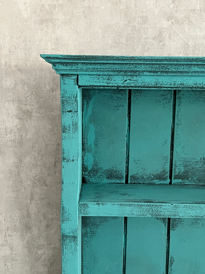 Vintage rustic blue cabinet