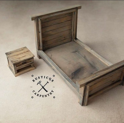 Rustic Brown Bed