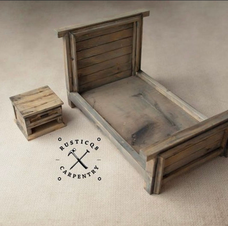 Rustic Brown Bed