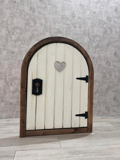 Arched heart door — photography prop